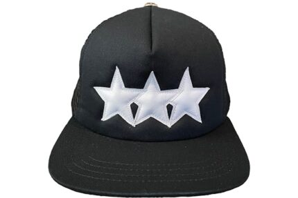 Chrome Hearts Leather Star Trucker Hat